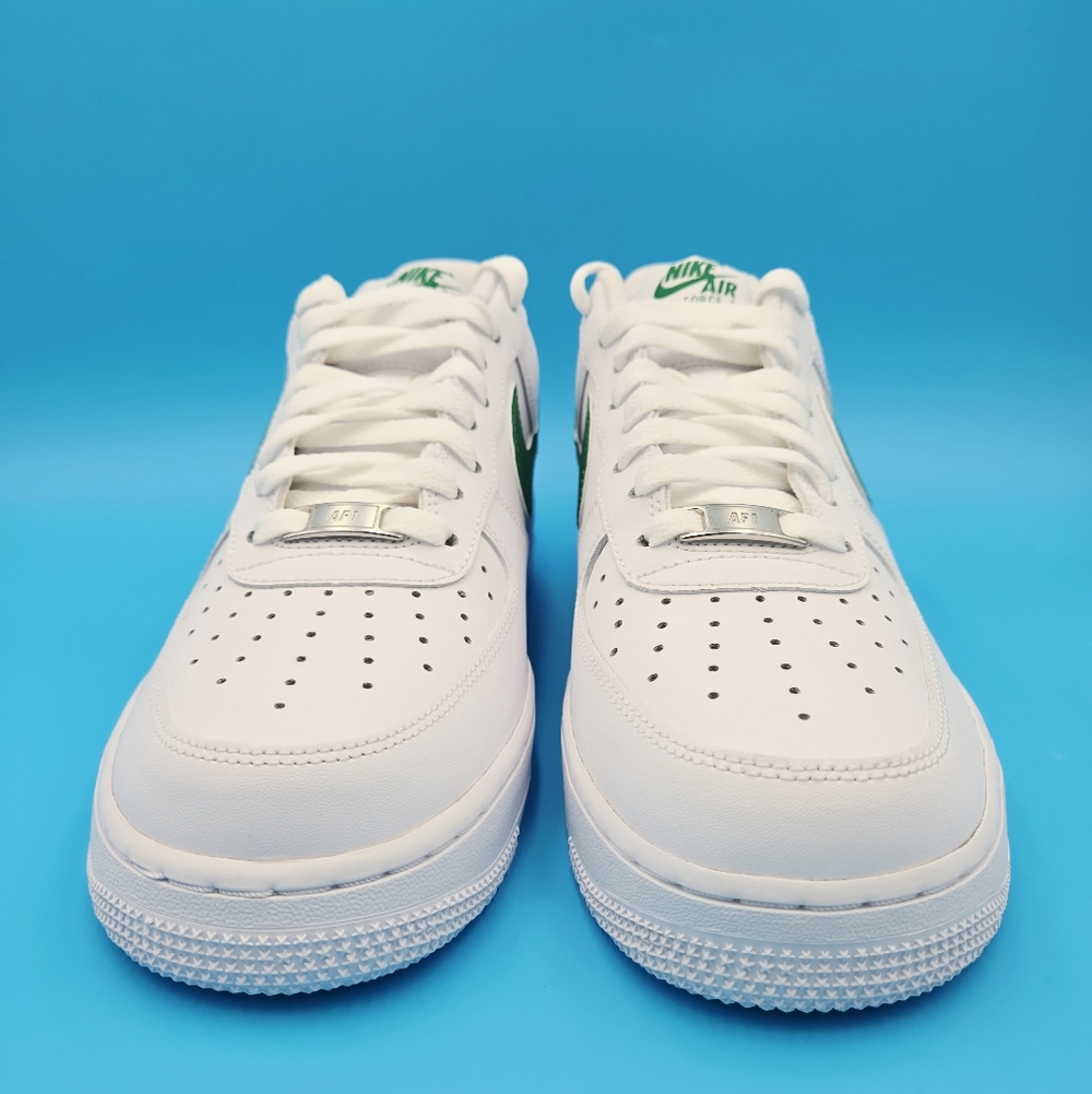NIKE AIR FORCE 1 '07 White/Green Men's Sneakers  FJ4146 121 #C22 - Picture 6 of 8
